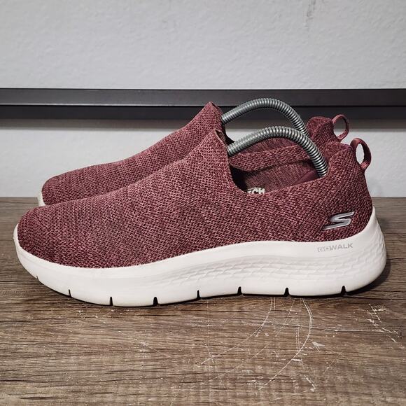 Skechers Go Walk Flex Vella Women's Casual Comfort Shoes Size 10 Burgundy - Picture 1 of 9